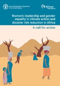   "Women's leadership and gender equality in climate action and disaster risk reduction in Africa" 